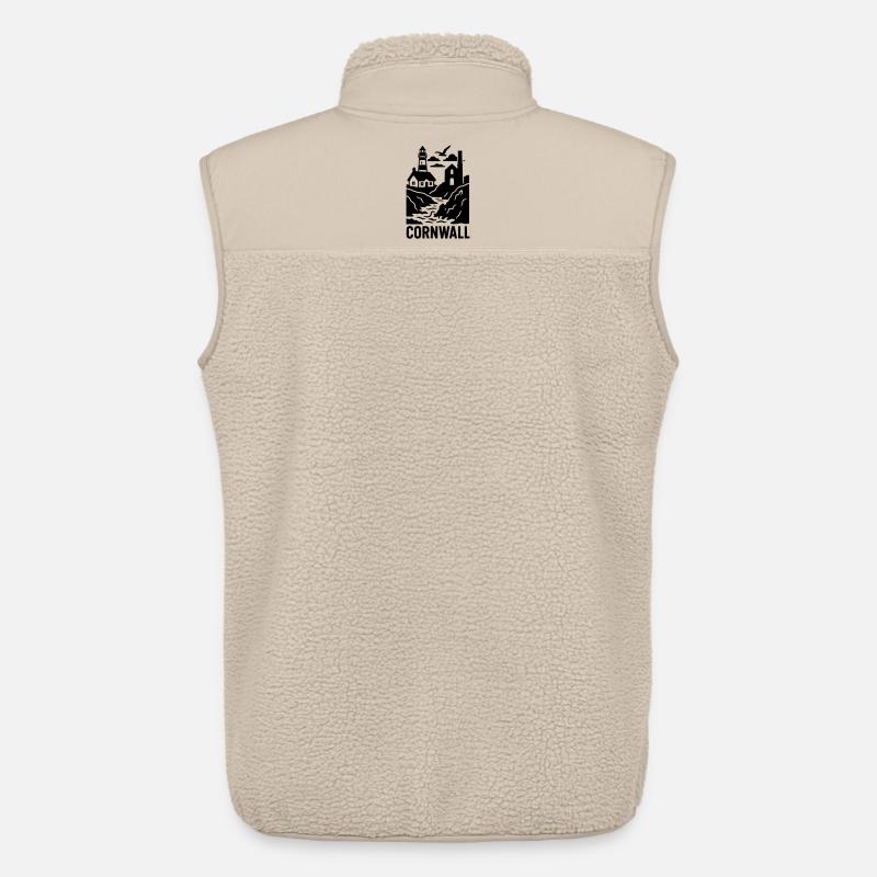 cornwall silhouette - Unisex Sherpaweste von Stanley/Stella - Beige