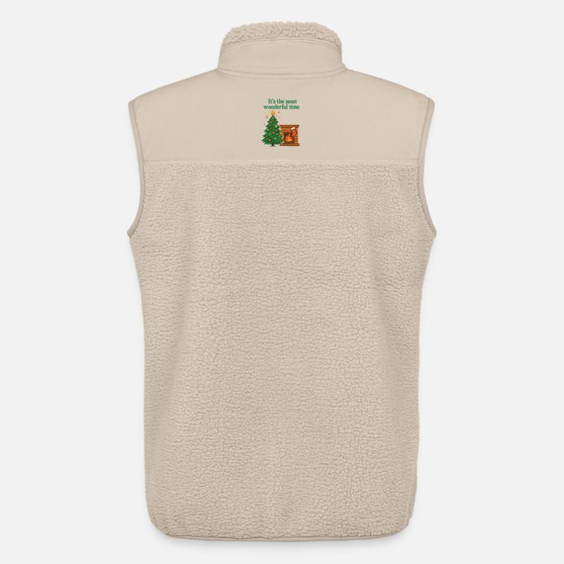 Weihnachtsbaum Christmas tree - wunderful time - Unisex Sherpaweste von Stanley/Stella - Beige