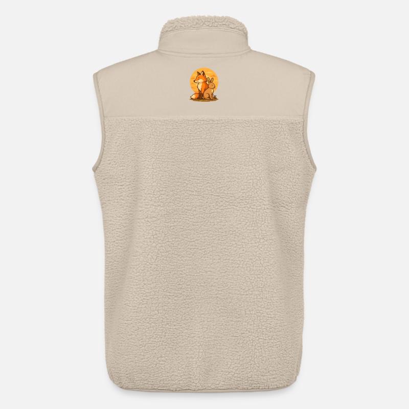 Fuchs und Hase - Unisex Sherpaweste von Stanley/Stella - Beige