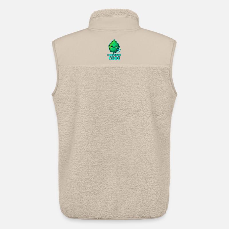 Grünes Blatt Code-Krieger - Unisex Sherpaweste von Stanley/Stella - Beige