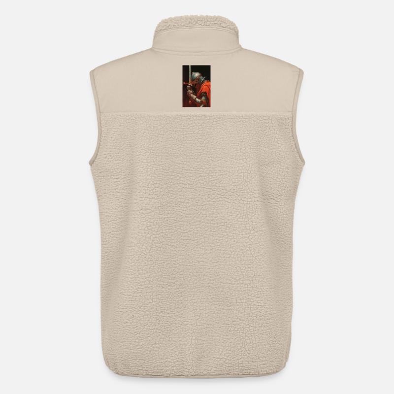 Mittelalterlicher Ritter mit dem Schwert - Unisex Sherpaweste von Stanley/Stella - Beige