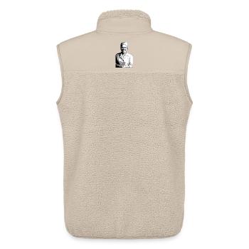 Lächelnde Pflegerin Mama 1970 - Unisex Sherpaweste von Stanley/Stella - Beige - Hinten - AI Model Male 178 light (178cm)