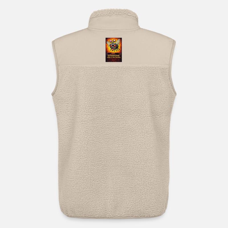 Für eine graue Fliege ist das Loch immer eine Staubquelle - Unisex Sherpaweste von Stanley/Stella - Beige
