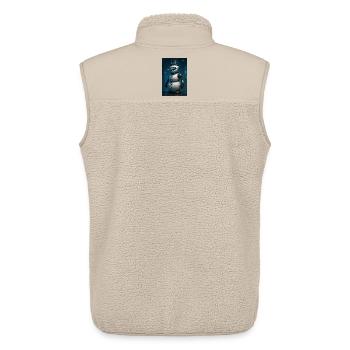 RockyZoo21 - Unisex Sherpa Gilet by Stanley/Stella - beige - Back - AI Model Male 178 light (178cm)