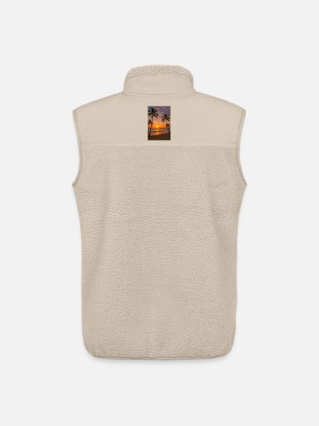 RockyZoo28 - Unisex Sherpa Gilet by Stanley/Stella - beige