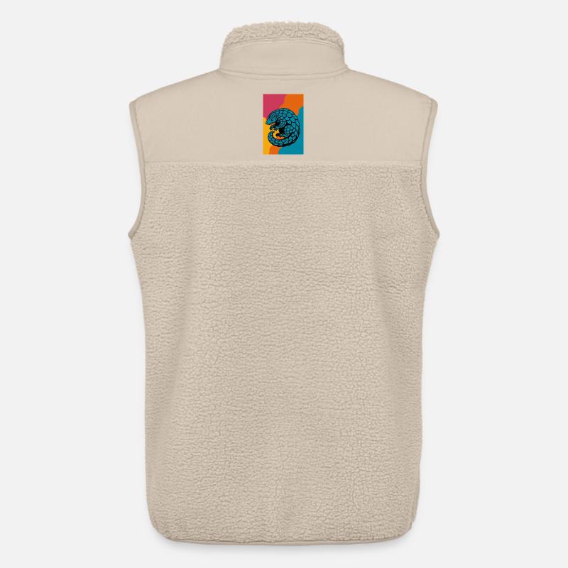 Pangolin Pop Art - Unisex Sherpaweste von Stanley/Stella - Beige