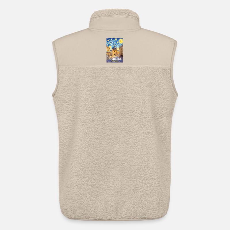 Bordeaux, Frankreich - Unisex Sherpaweste von Stanley/Stella - Beige