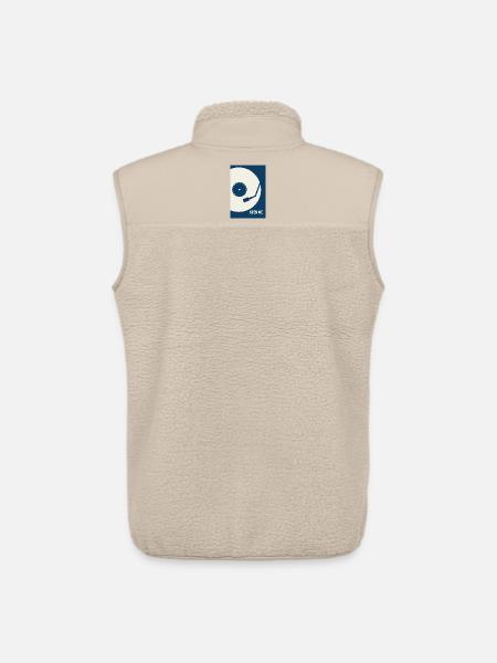 Spin Me – Retro Vinyl Turntable Poster - Unisex Sherpa Gilet by Stanley/Stella - beige