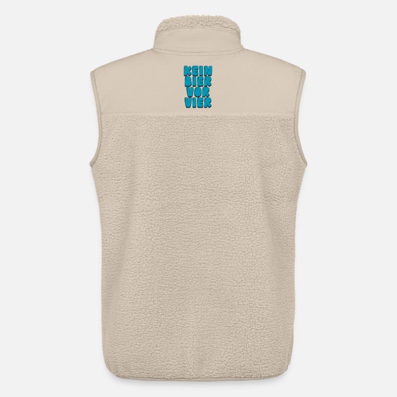 Kein Bier vor Vier - Unisex Sherpaweste von Stanley/Stella - Beige