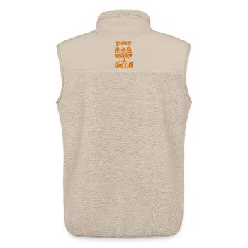 Wachsen braucht Raum - Unisex Sherpaweste von Stanley/Stella - Beige - Hinten - AI Model Male 178 light (178cm)