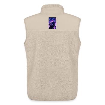Wulfking - Unisex Sherpa Gilet by Stanley/Stella - beige - Back - AI Model Male 178 light (178cm)
