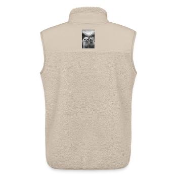 Bergsee Pfotenfreundschaft - Unisex Sherpaweste von Stanley/Stella - Beige - Hinten - AI Model Male 178 light (178cm)