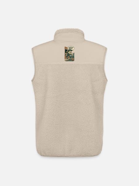 Break Free Street Heist – Cartoon Runner - Unisex Sherpa Gilet by Stanley/Stella - beige