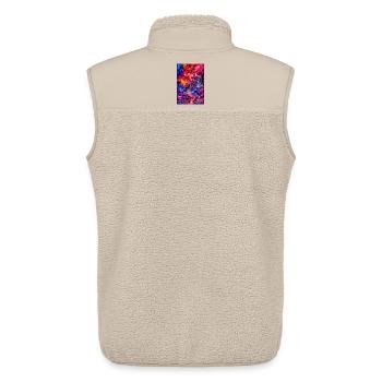 Chromatic Castle Dreamscape - Unisex Sherpa Gilet by Stanley/Stella - beige - Back - AI Model Male 178 light (178cm)