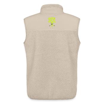 Working To The Death – Skull Style - Unisex Sherpa Gilet by Stanley/Stella - beige - Back - AI Model Male 178 light (178cm)