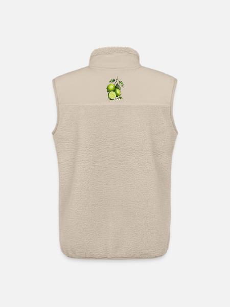 Aquarelle citron vert - Veste sans manches sherpa unisexe Stanley/Stella - beige
