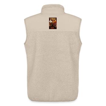 Sternzeichen Löwe - Humor mit großer Bühnenpräsenz - Unisex Sherpaweste von Stanley/Stella - Beige - Hinten - AI Model Male 178 light (178cm)