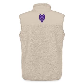 Zodiac Tribal Pisces and Water - Unisex Sherpa Gilet by Stanley/Stella - beige - Back - AI Model Male 178 light (178cm)