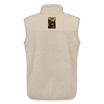 Biker Ladies - Unisex Sherpa Gilet by Stanley/Stella - beige - Back - AI Model Male 178 light (178cm)