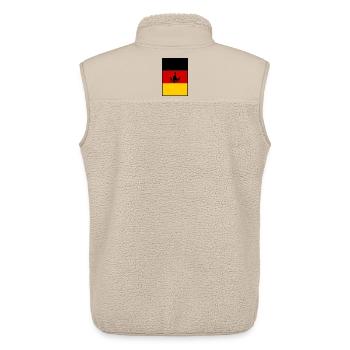 Wagensilhouette Deutschland - Unisex Sherpaweste von Stanley/Stella - Beige - Hinten - AI Model Male 178 light (178cm)