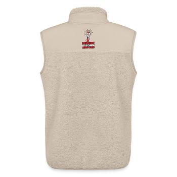 Rekorde brechen jedes Jahr – Hitzewelle T-Shirt - Unisex Sherpaweste von Stanley/Stella - Beige - Hinten - AI Model Male 178 light (178cm)