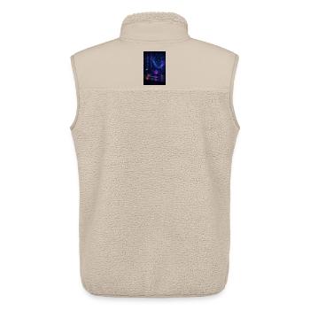 Der Code der Matrix: Zeit für die Nachteule - Unisex Sherpaweste von Stanley/Stella - Beige - Hinten - AI Model Male 178 light (178cm)