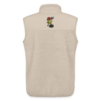 Avocado Cardio Training - Unisex Sherpaweste von Stanley/Stella - Beige - Hinten - AI Model Male 178 light (178cm)