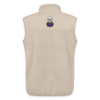 Hexenkessel Rauch Totenkopf Magic Gothic Shirt - Unisex Sherpaweste von Stanley/Stella - Beige - Hinten - AI Model Male 178 light (178cm)