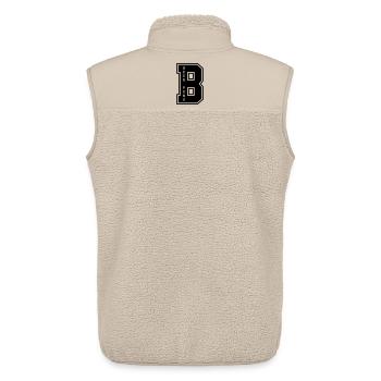 Beer Pong B - Unisex Sherpaweste von Stanley/Stella - Beige - Hinten - AI Model Male 178 light (178cm)
