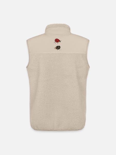 marienkäfer duo farbig - Unisex Sherpaweste von Stanley/Stella - Beige