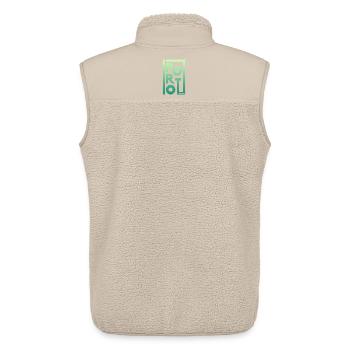 Porto Portugal Gradient Frame - Unisex Sherpa Gilet by Stanley/Stella - beige - Back - AI Model Male 178 light (178cm)