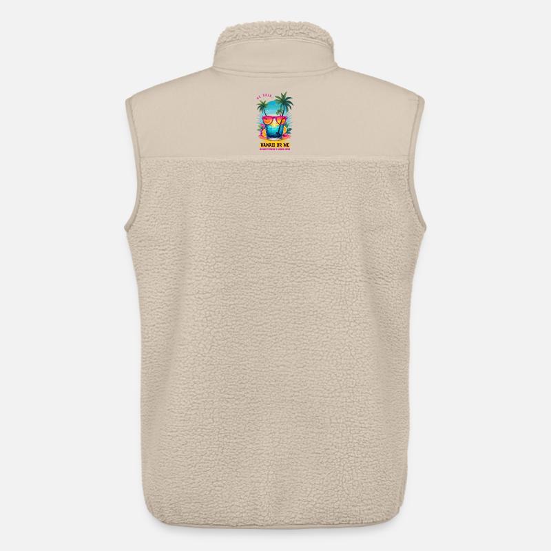 Er sagte: Hawaii oder ich - Unisex Sherpaweste von Stanley/Stella - Beige