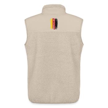 veteran - Unisex Sherpaweste von Stanley/Stella - Beige - Hinten - AI Model Male 178 light (178cm)