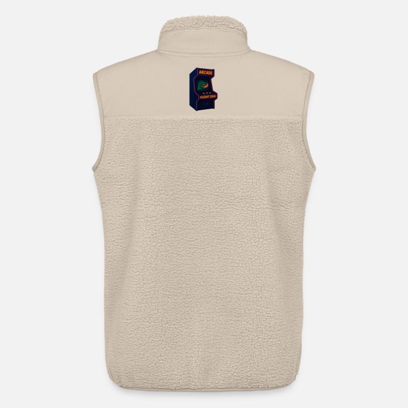 Dino Arcade Neon Pixel - Unisex Sherpaweste von Stanley/Stella - Beige