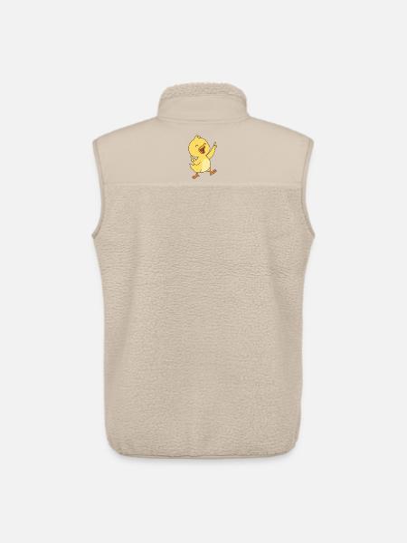 Happy Chick Dance - Unisex Sherpa Gilet by Stanley/Stella - beige
