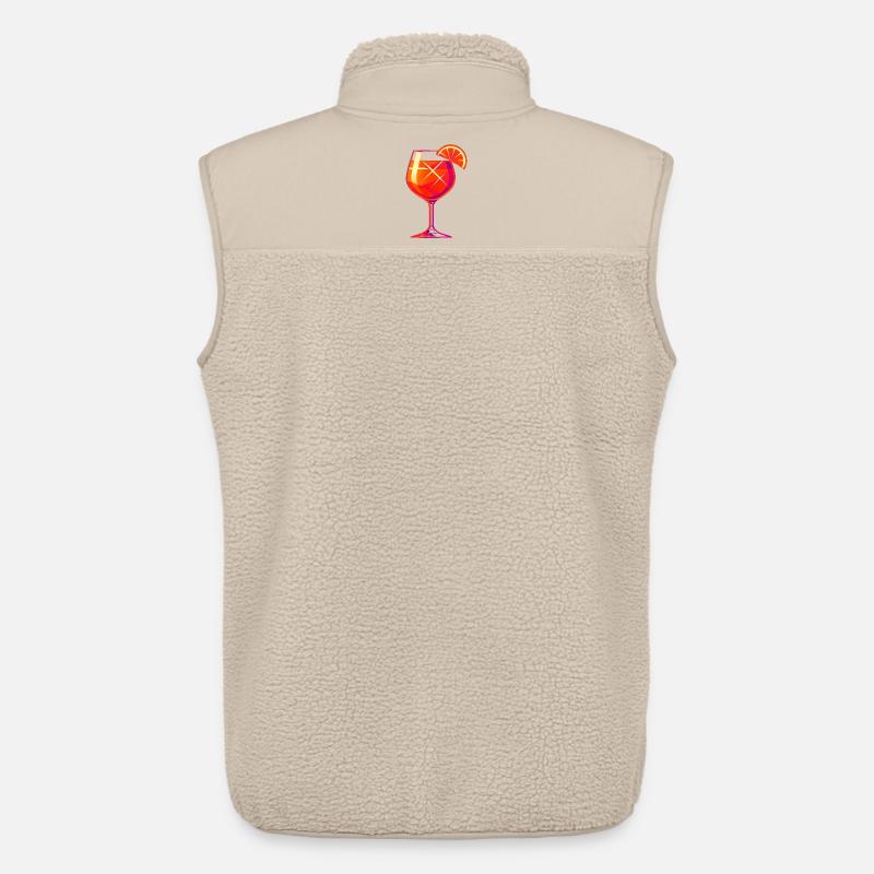 Aperoliker Aperolikerin Party Spritz Geschenkidee - Unisex Sherpaweste von Stanley/Stella - Beige