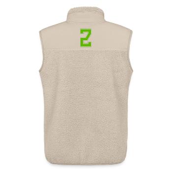 z2 - Unisex Sherpaweste von Stanley/Stella - Beige - Hinten - AI Model Male 178 light (178cm)
