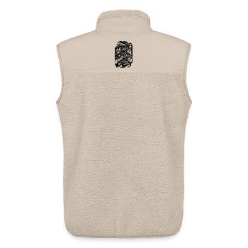 Subway Station Underground Metro Public Transport - Unisex Sherpa Gilet by Stanley/Stella - beige - Back - AI Model Male 178 light (178cm)