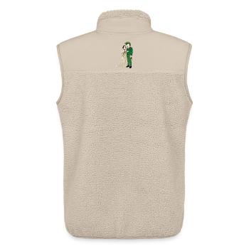 PUNKS WEDDING - steam punk'n'roll - Unisex Sherpa Gilet by Stanley/Stella - beige - Back - AI Model Male 178 light (178cm)