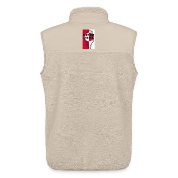 Grönland Stay Out TRMP - Unisex Sherpaweste von Stanley/Stella - Beige - Hinten - AI Model Male 178 light (178cm)