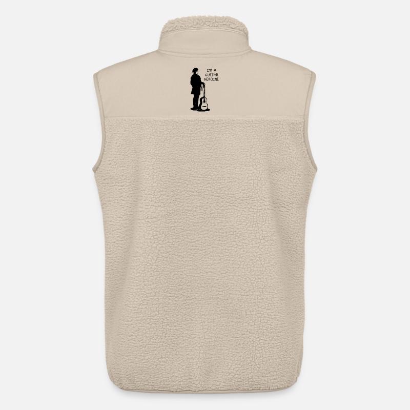 Ich bin eine Gitarrenheldin - Unisex Sherpaweste von Stanley/Stella - Beige