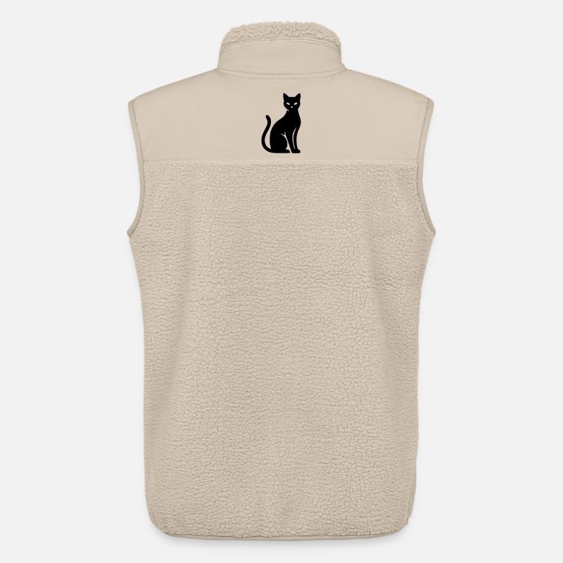 Katze - Unisex Sherpaweste von Stanley/Stella - Beige