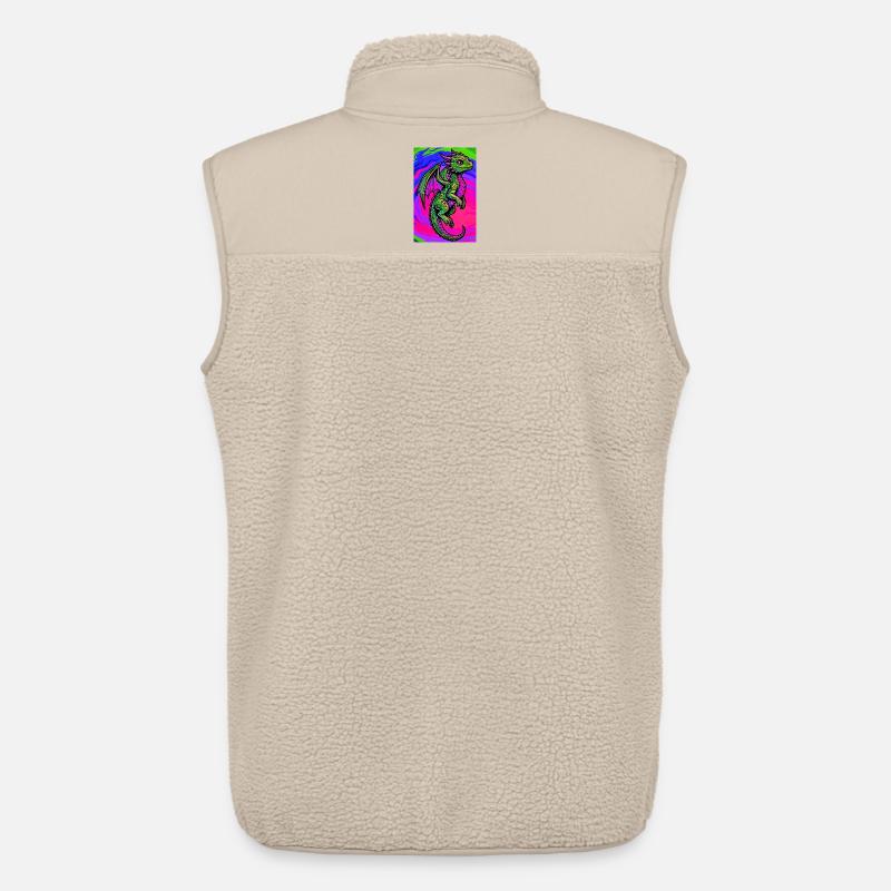 Drache - Unisex Sherpaweste von Stanley/Stella - Beige