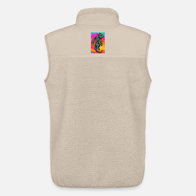 Drache - Unisex Sherpaweste von Stanley/Stella - Beige