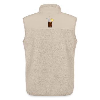 Glas_Cola - Unisex Sherpaweste von Stanley/Stella - Beige - Hinten - AI Model Male 178 light (178cm)