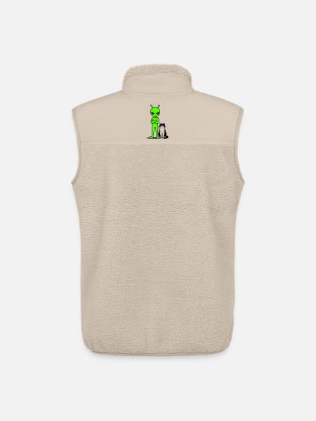Alien Comic Humor - Unisex Sherpa Gilet by Stanley/Stella - beige