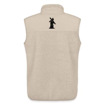 Kreuzsilhouette der Andacht - Unisex Sherpaweste von Stanley/Stella - Beige - Hinten - AI Model Male 178 light (178cm)