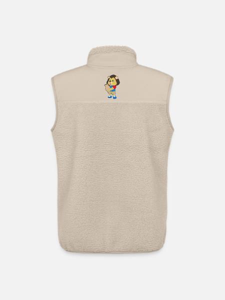 Lion Vase - Unisex Sherpa Gilet by Stanley/Stella - beige