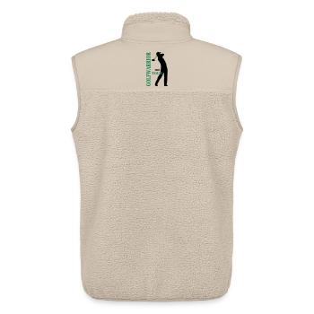 Golf - Unisex Sherpaweste von Stanley/Stella - Beige - Hinten - AI Model Male 178 light (178cm)