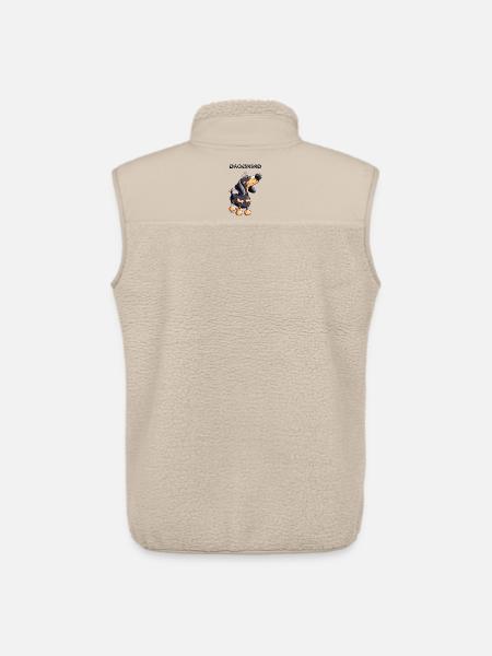 Mignon Dachshund - Veste sans manches sherpa unisexe Stanley/Stella - beige